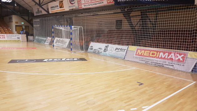 leeres-tor-anhalt-arena Leeres Tor in der Anhalt-Arena