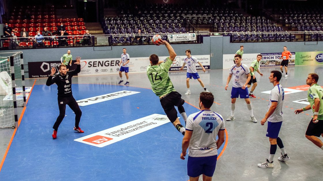 Defensive gegen den TV Emsdetten