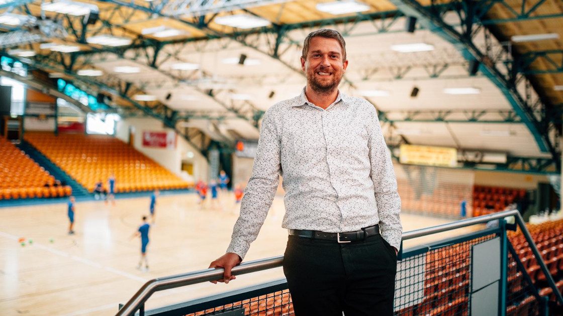 Sebastian Glock in der Anhalt-Arena
