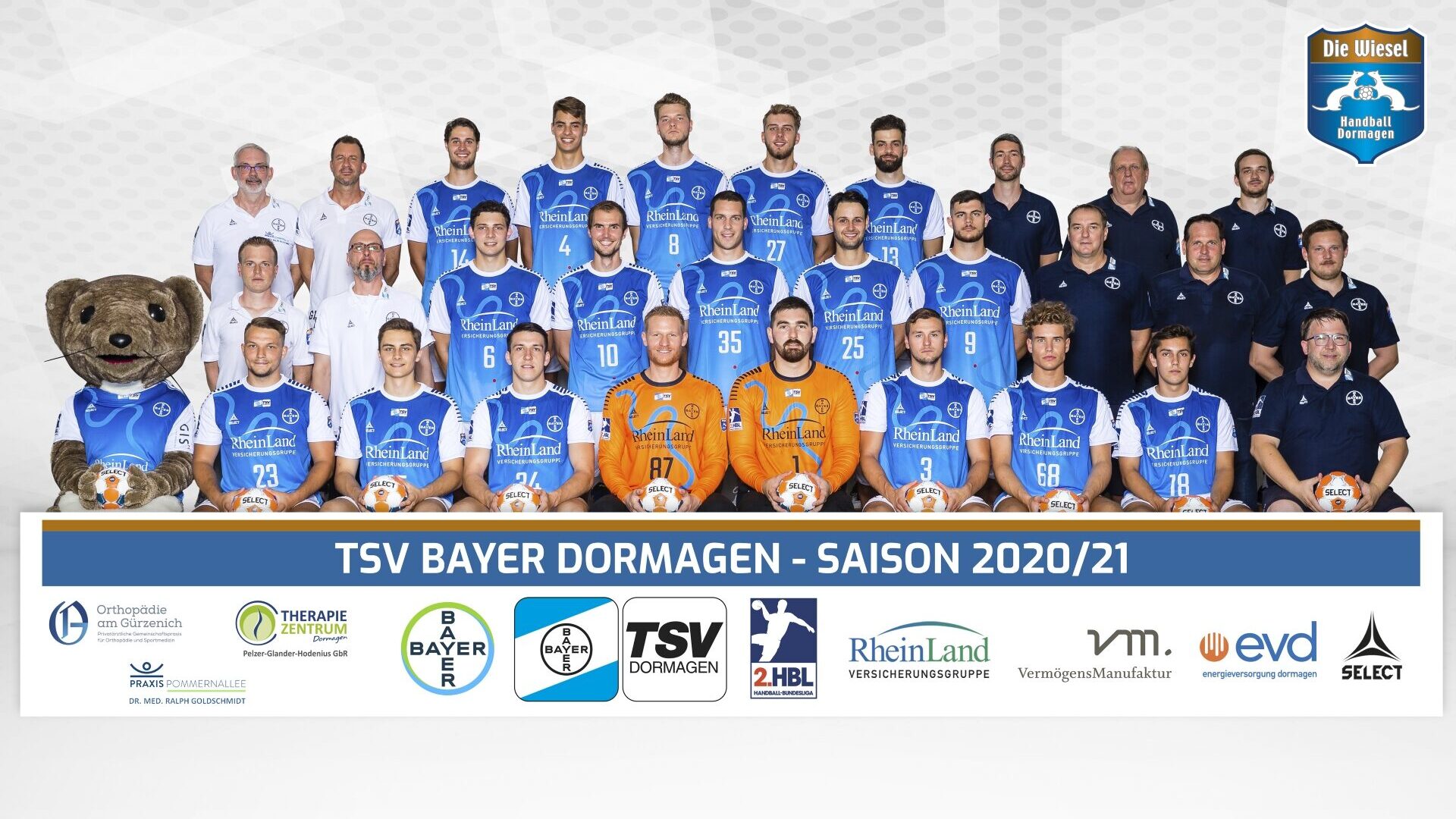 Teamfoto TSV Bayer Dormagen 2020/21