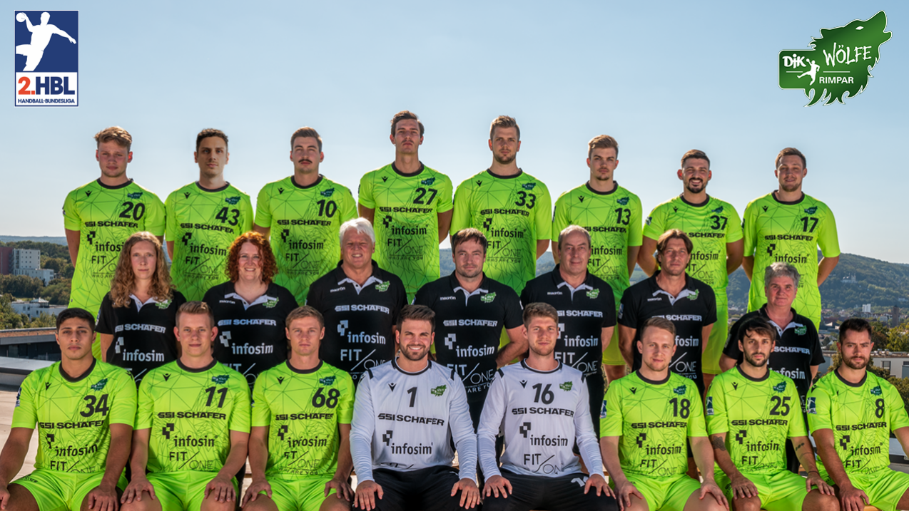 Teamfoto DJK Rimpar Wölfe Saison 2020/21