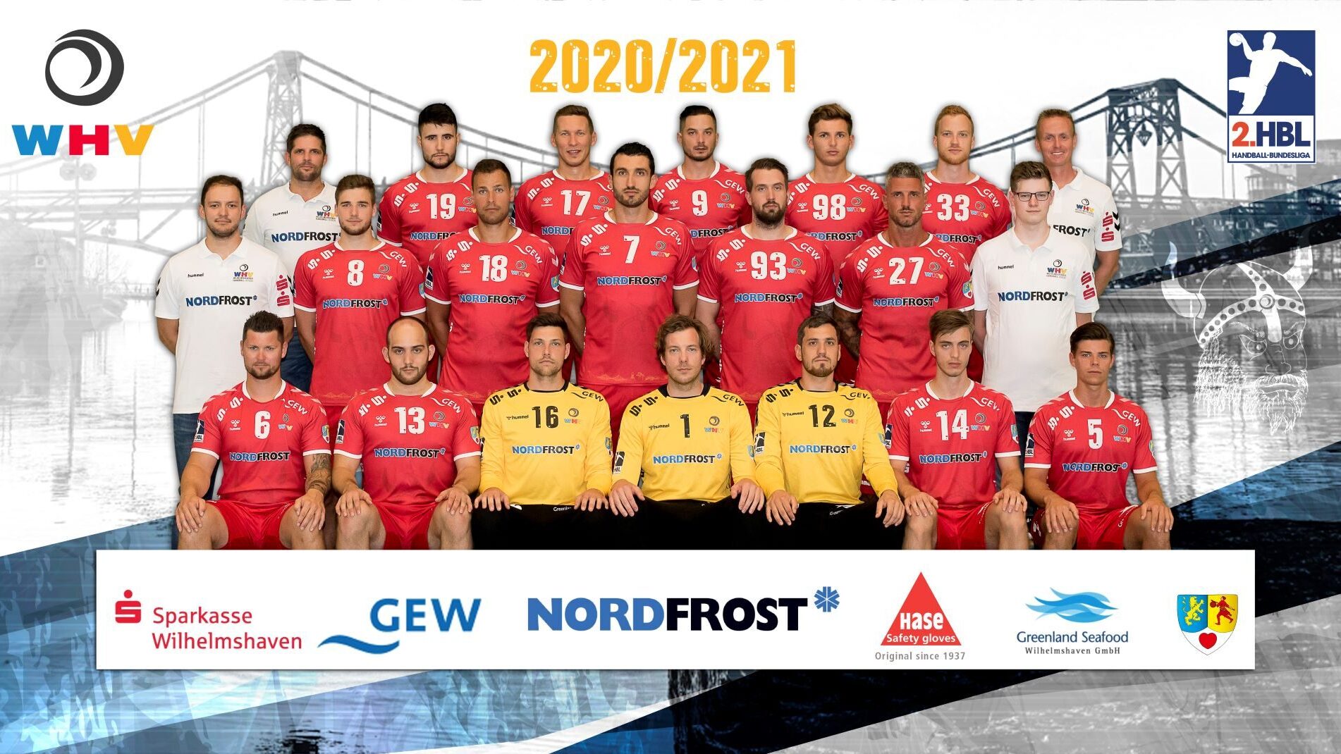 Teamfoto Wilhelmshavener HV Saison 2020/21