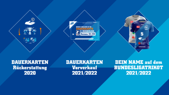 drhv_dauerkartennews_20212022_1920_1080 Grafik Dauerkartenrückerstattung, Trikotaktion, Start Dauerkartenverkauf 2020/21