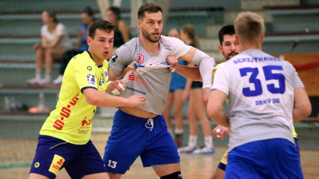 Testspiel gegen HC Empor Rostock, Max Scheithauer und Tim Bielzer