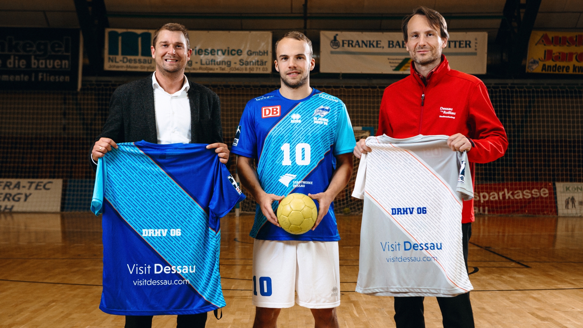 Präsentation Trikotsponsor Stadtmarketing Dessau-Roßlau September 2021