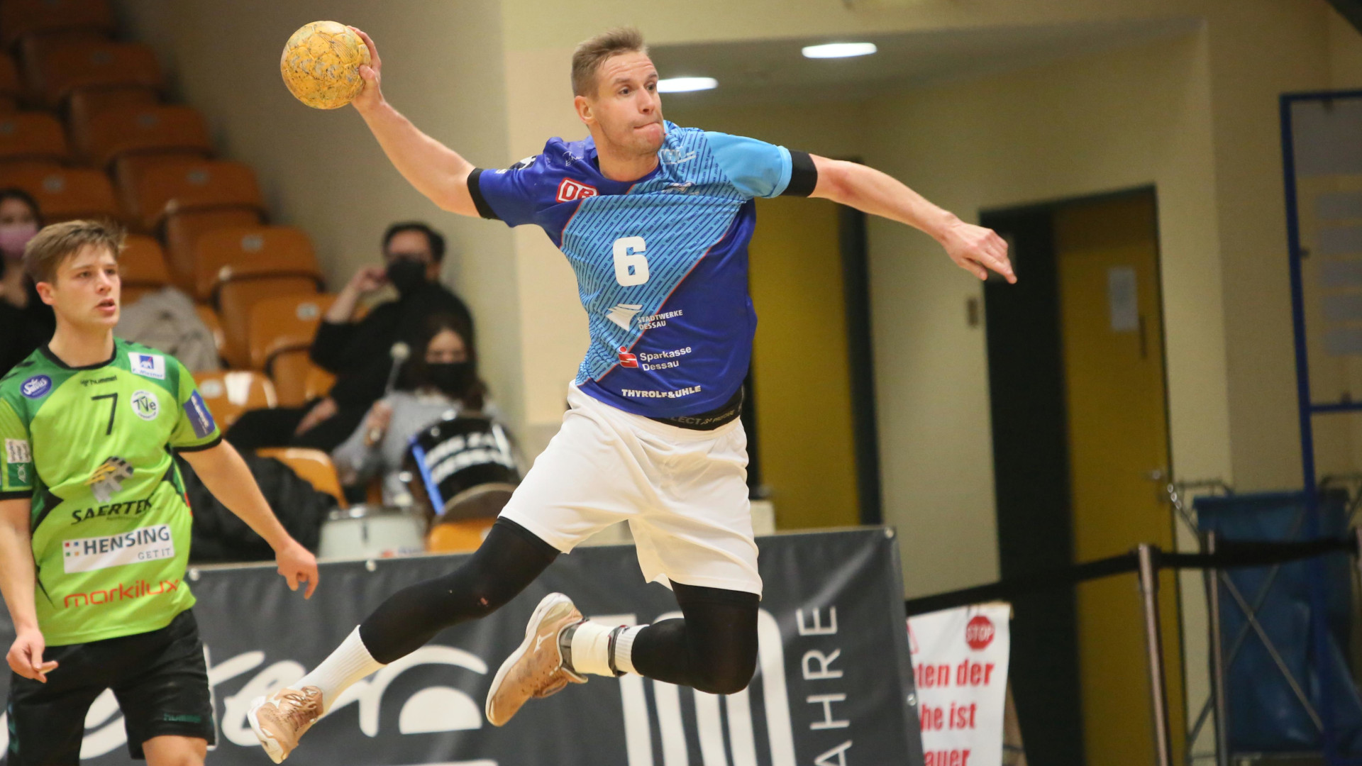 Jakub Hrstka im Spiel gegen den TV Emsdetten Saison 2021-22