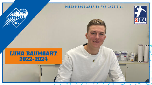 drhv_bg_16_9_mit-Rahmen_weißBG Luka Baumgart bei der Vertragsunterschrift im Dezember 2021