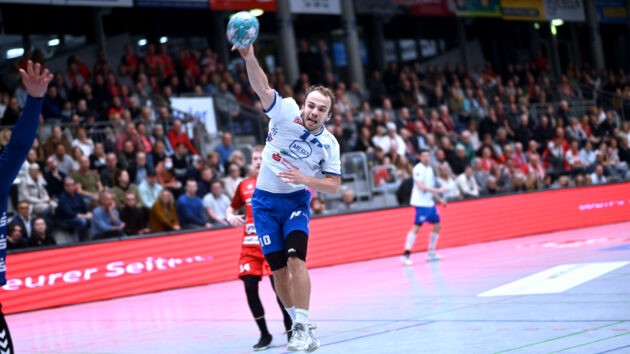 Vincent Sohmann im Spiel bei der HSG Nordhorn-Lingen Saison 2022/23