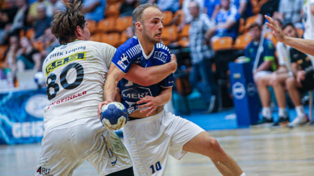 Vincent Sohmann beim Vorbereitungsspiel gegen SC DHfK Leipzig II Saison 2023/24