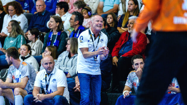 DRHV-Trainer Uwe Jungandreas beim Auswärtsspiel in Großwallstadt Saison 2024/25