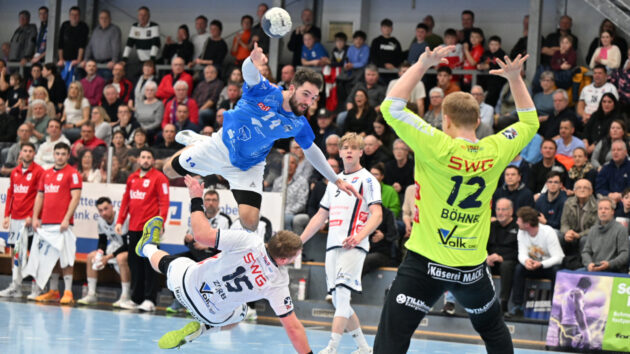 Jakub Powarzyński im Spiel beim TV 05/07 Hüttenberg Saison 2024/25