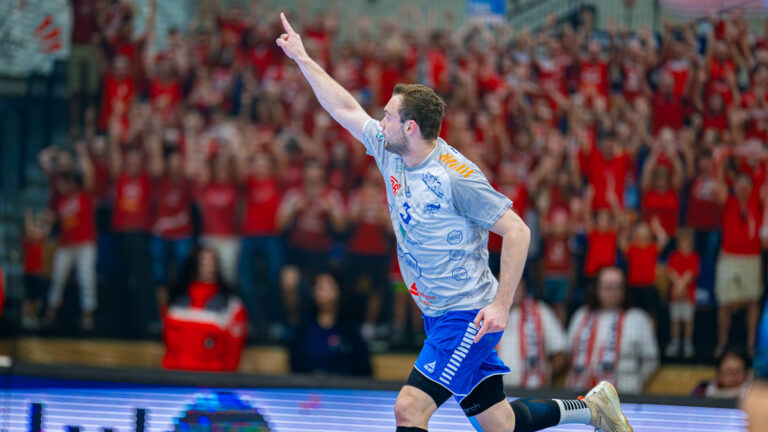 Fynn Gonschor im Spiel bei den Eulen Ludwigshafen Saison 2024/25