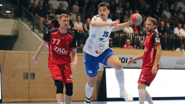 Marcel Nowak im DHB-Pokalspiel gegen den TuS Vinnhorst Saison 2025/26