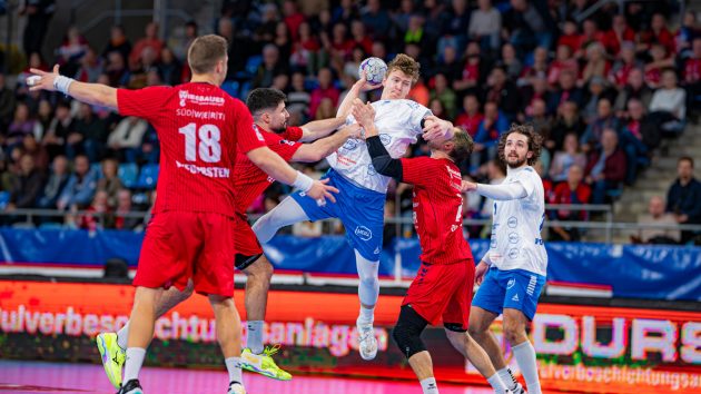 Fritz-Leon Haake im Spiel gegen die SG BBM Bietigheim Saison 2025/26