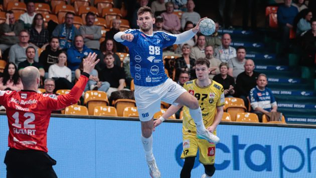 Yannick-Marcos Pust im Spiel gegen die HSG Krefeld Niederrhein Saison 2025/26