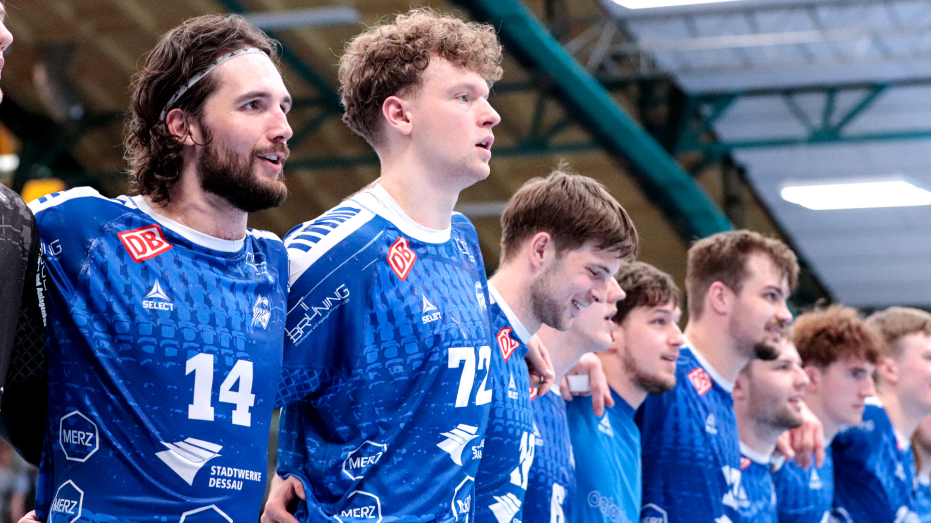 Team nach dem Sieg gegen den TV Großwallstadt Saison 2025/26